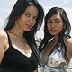 Cast members Maria Isabel Lopez and Mercedes Cabral pose during a photocall for the film `Kinatay` at the 62nd Cannes Film Festival